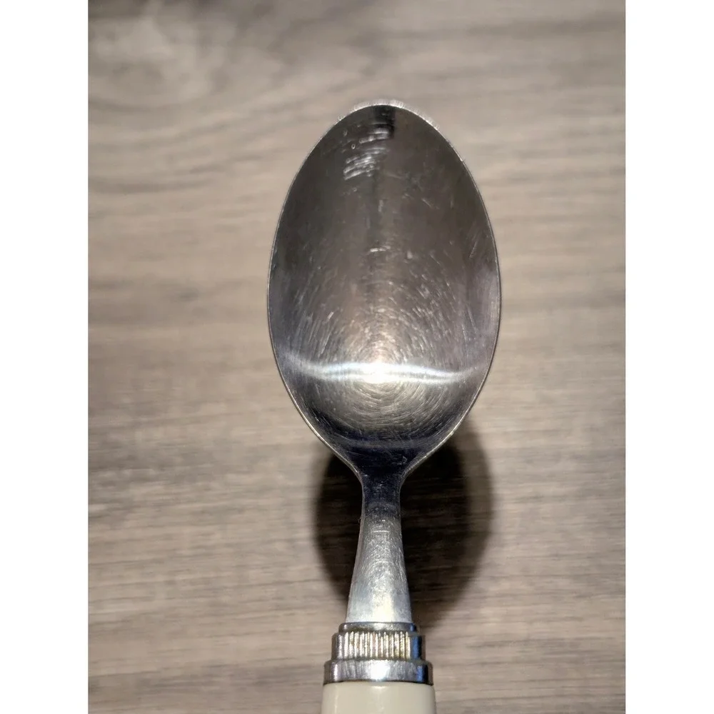 Vintage Corelle Forever Yours Replacement Flatware Oval Soup Spoon 7 5/8